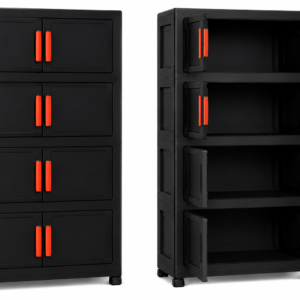 GABINETE DE PLASTICO MULTIUSOS DE 4 NIVELES
